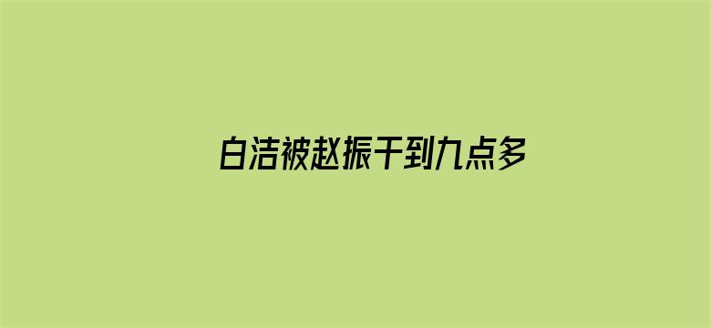 白洁被赵振干到九点多电影封面图